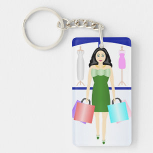 LOVE TO SHOP KEY RING