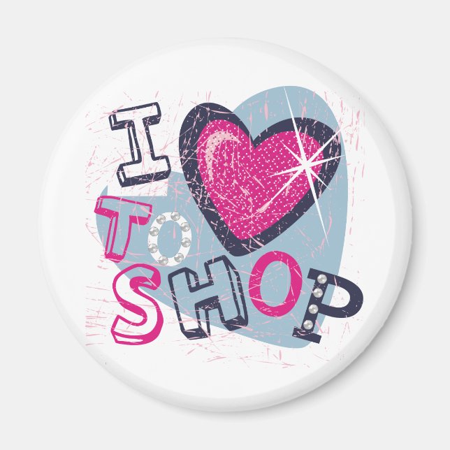 Love To Shop Kids Magnet (Front)