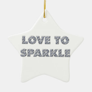 Love To Sparkle Ceramic Tree Decoration