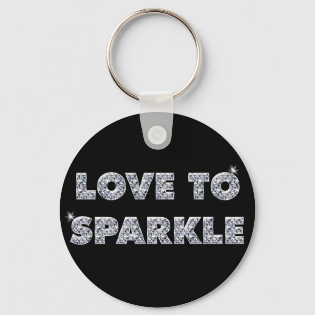 Love To Sparkle Key Ring (Front)