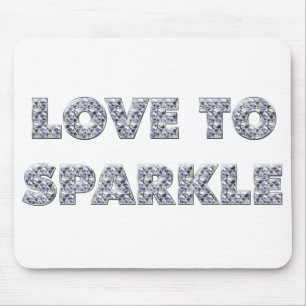 Love To Sparkle Mouse Mat