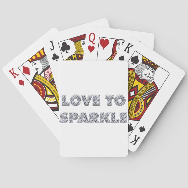 Love To Sparkle Playing Cards (Back)