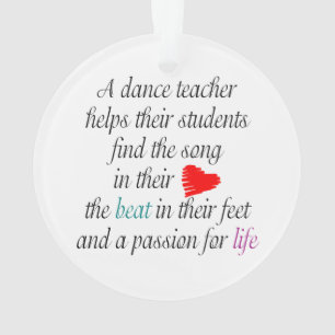 Love to Teach Dance Ornament