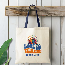 Love to Teach Personalised  Tote Bag