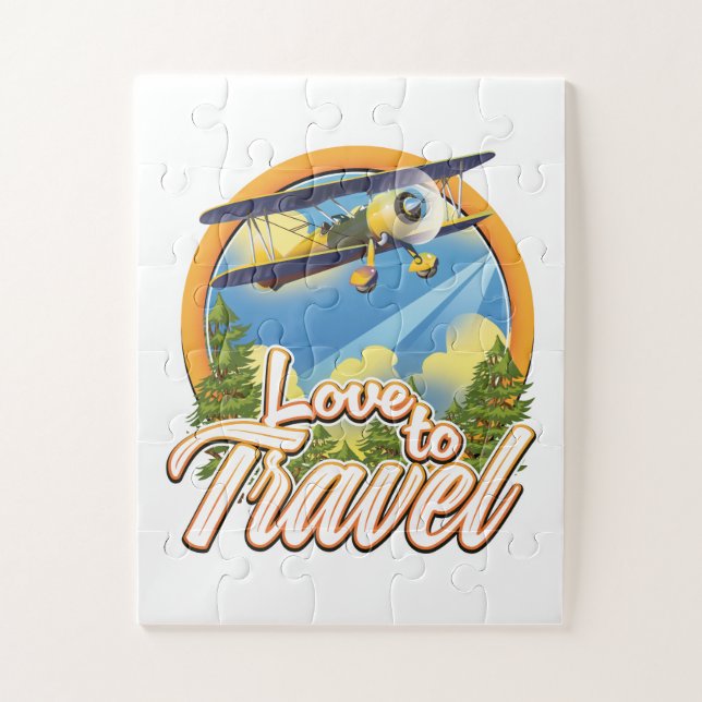 Love to Travel Jigsaw Puzzle (Vertical)
