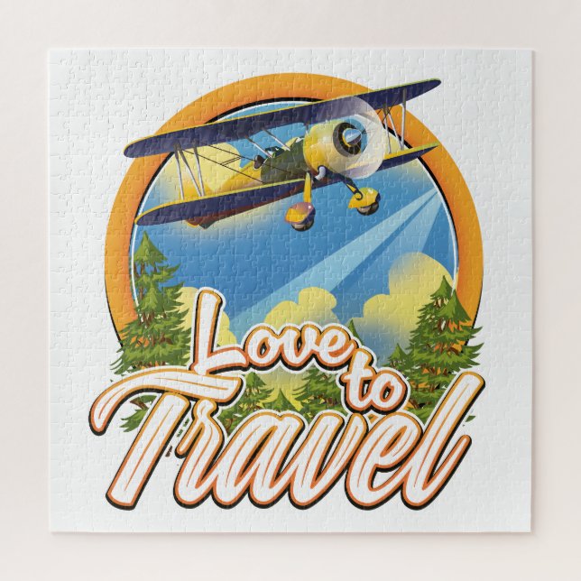 Love to Travel Jigsaw Puzzle (Vertical)
