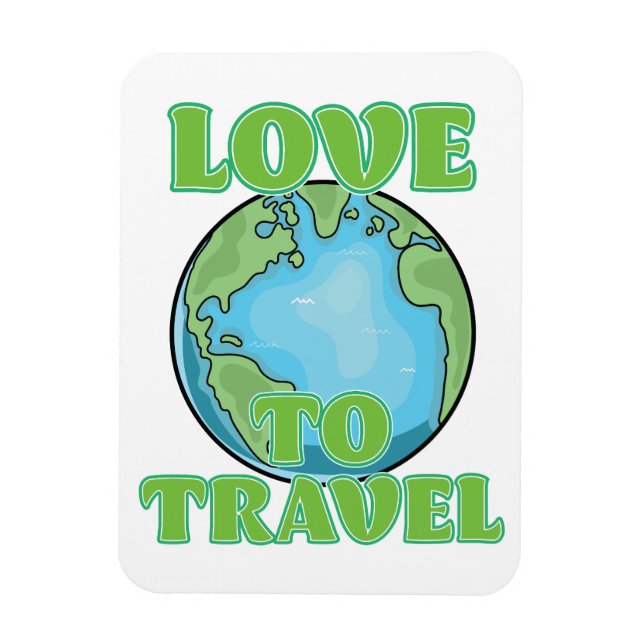 Love to Travel Magnet (Vertical)