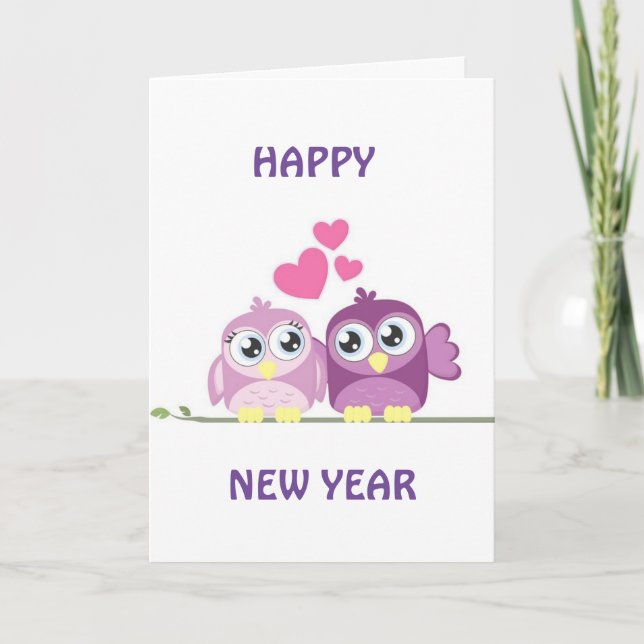 ***LOVE TO YOU** & CELEBRATING TOO! NEW YEAR HOLID HOLIDAY CARD (Front)