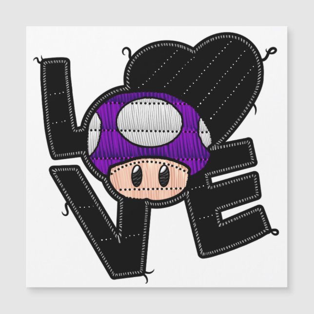 Love Toad - Purple Magnet (Front)