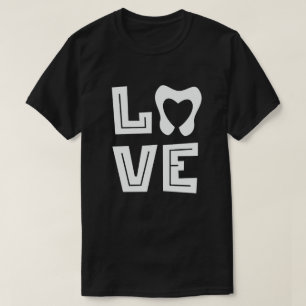 LOVE Tooth Heart Dentistry Dentist Valentine's day T-Shirt