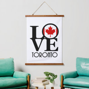 LOVE Toronto Hanging Tapestry