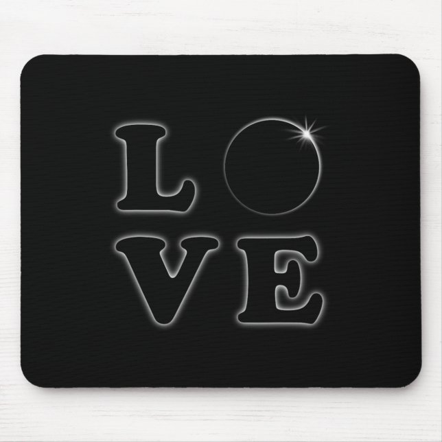 Love Total Solar Eclipse 04 08 2024 Totality  Mouse Mat (Front)