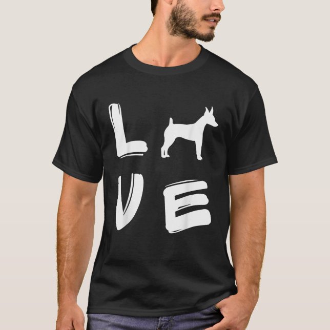 Love Toy Fox Terrier T-Shirt (Front)