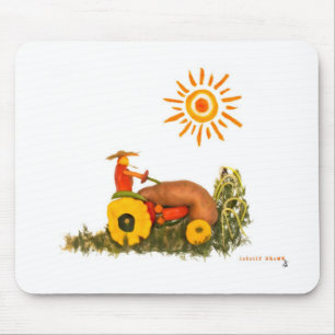 LOVE Tractor Mouse Mat