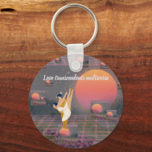 Love Transcends Multiverse Key Ring