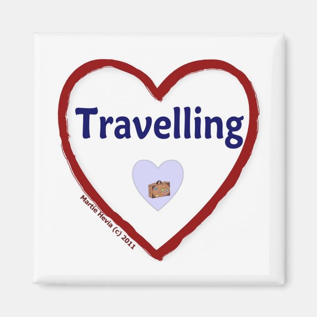 Love Travelling Magnet (Front)