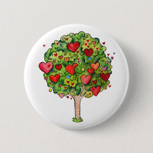 Love Tree 6 Cm Round Badge