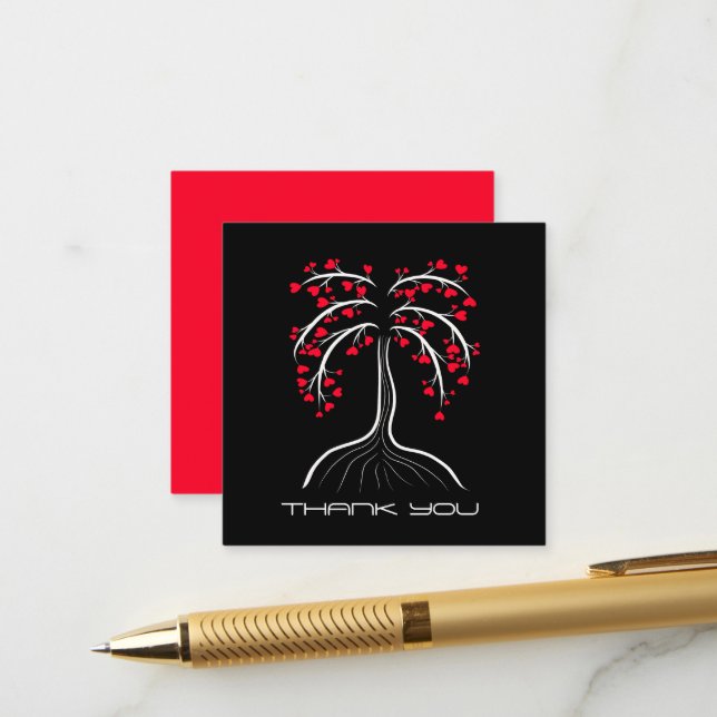 Love tree enclosure card (Front/Back In Situ)
