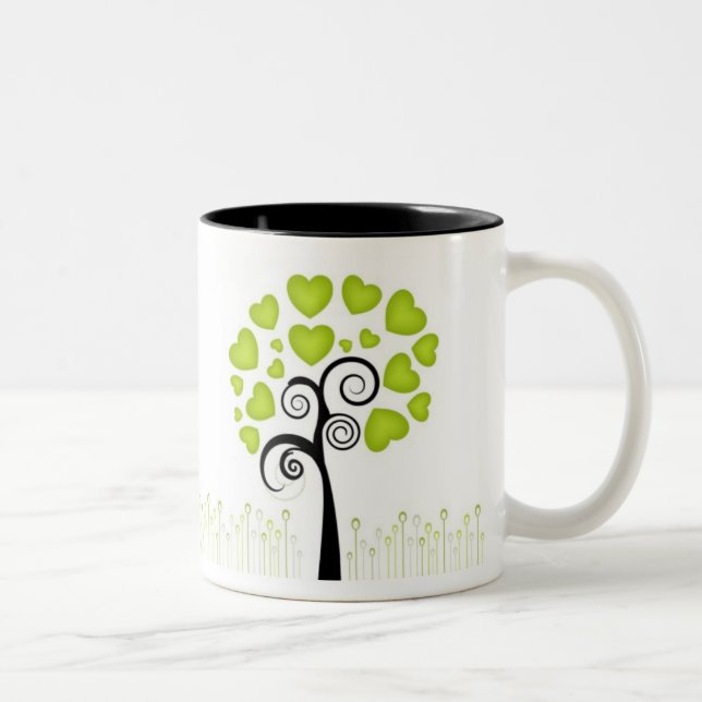 Love Tree Two-Tone Coffee Mug (Right)