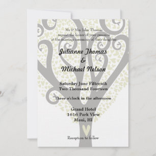Love Tree Wedding Invitation
