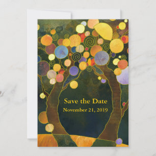 Love Trees Art Nouveau Wedding Save The Date