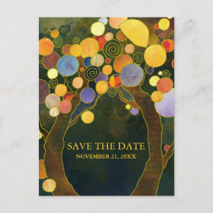 Love Trees Rustic Wedding Save the Date Announcement Postcard