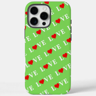 LOVE Trending Lime Green Modern Elegant iPhone 16 Pro Max Case