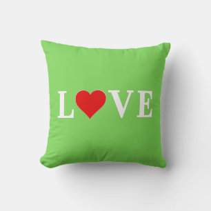 LOVE Trending Lime Green Modern Elegant Cushion