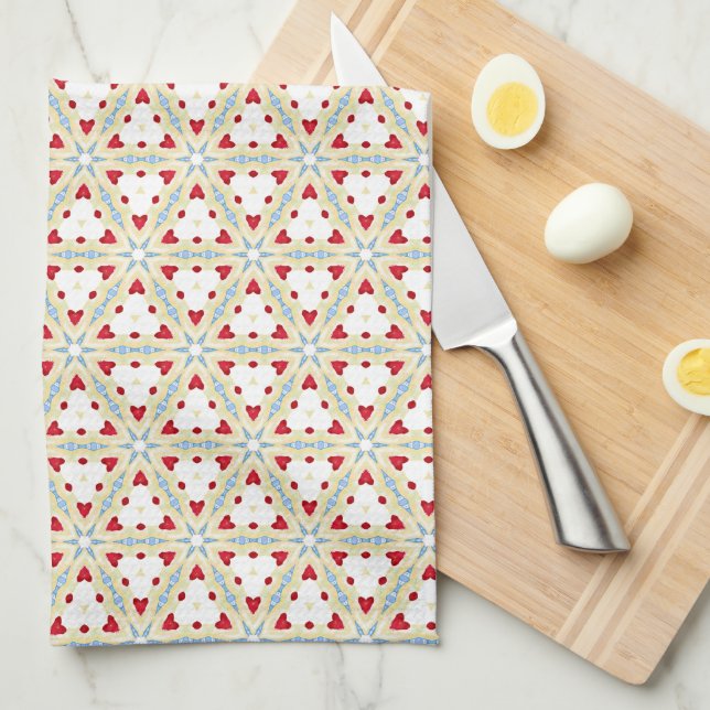 Love Triangle Tea Towel (Quarter Fold)