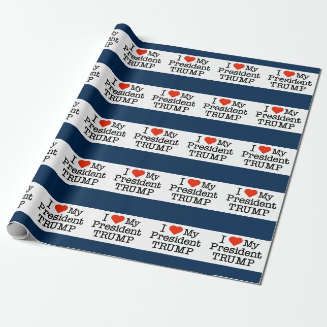 Love Trump Wrapping Paper (Unrolled)