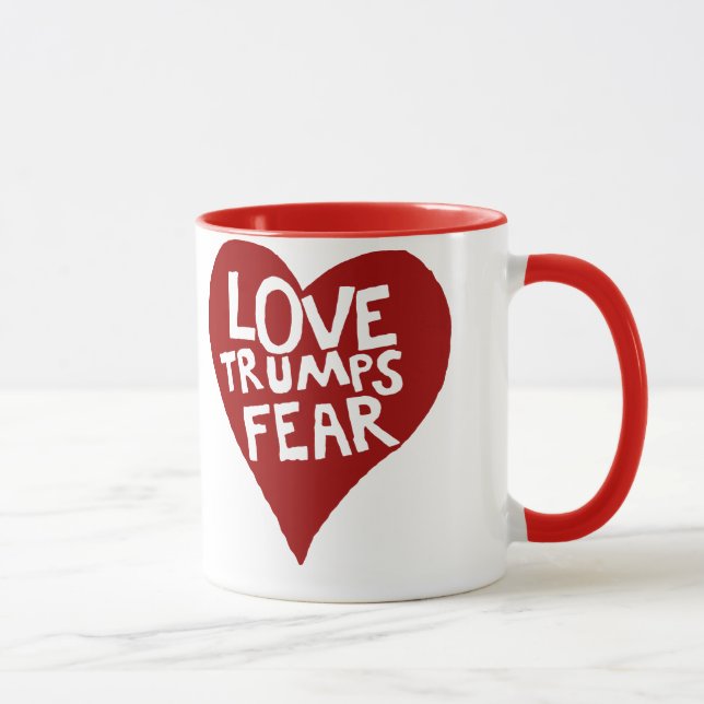 Love Trumps Fear Mug (Right)