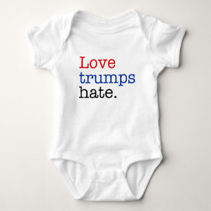 Love Trumps Hate Baby Bodysuit