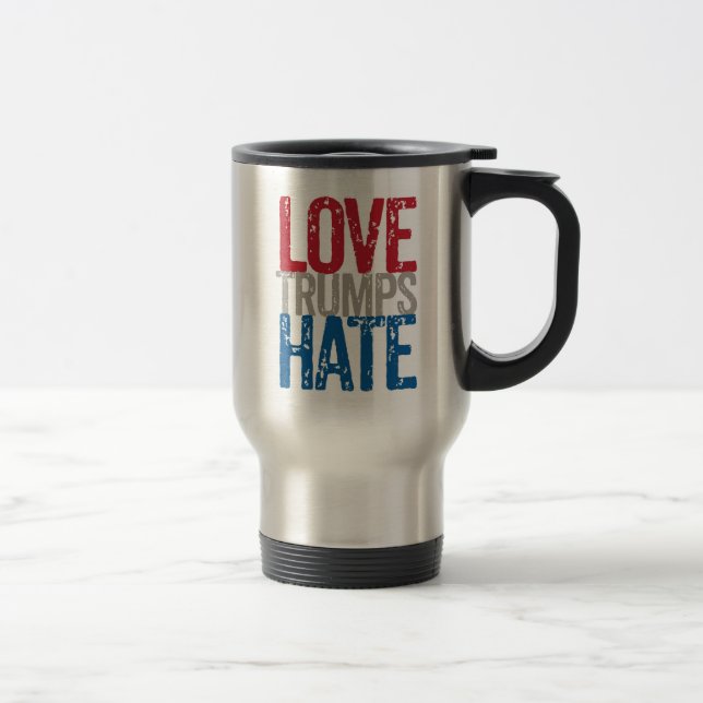 Love Trumps Hate Coffee Mug (Right)