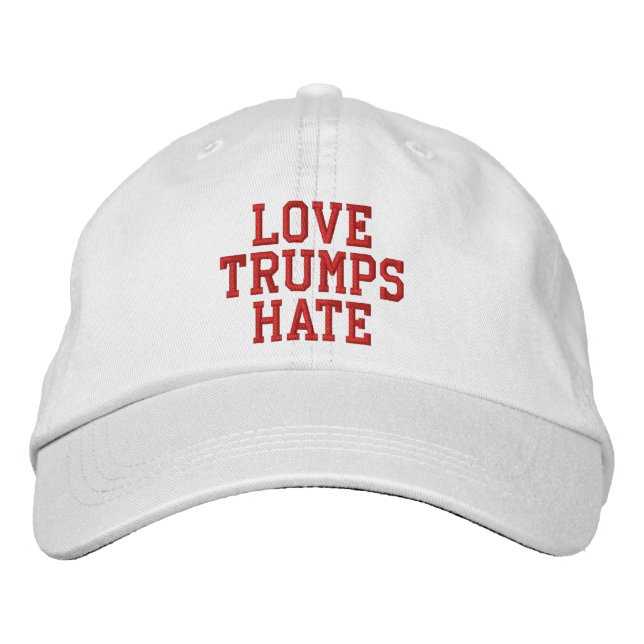Love Trumps Hate Embroidered Hat (Front)