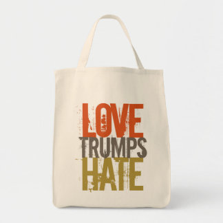 Love Trumps Hate Grocery Tote Bag