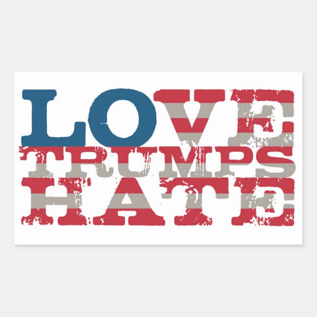 Love Trumps Hate Sticker (Front)