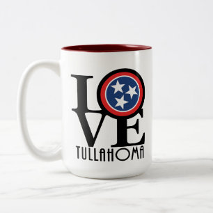 LOVE Tullahoma Tennessee 15oz Two-Tone Coffee Mug