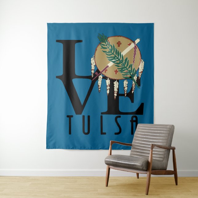 LOVE Tulsa Oklahoma Tapestry (In Situ)