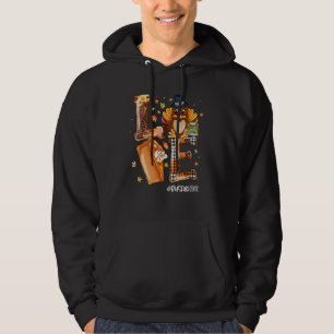 LOVE Turkey Pilgrim Pumpkin Pie Bus Aide Life Than Hoodie