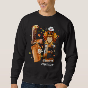 LOVE Turkey Pilgrim Pumpkin Pie Rad Tech Life Than Sweatshirt