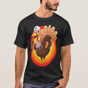 Love Turkey Stethoscope Nurse Life Thanksgiving Fa T-Shirt