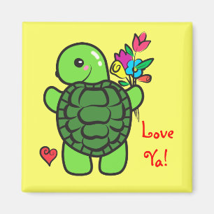 Love turtle magnet