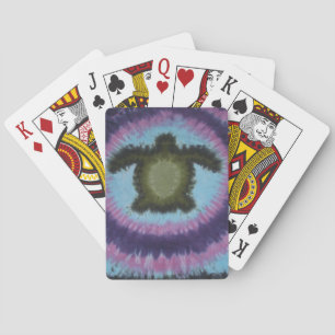 Love Turtles Tie Dye Playing Cards