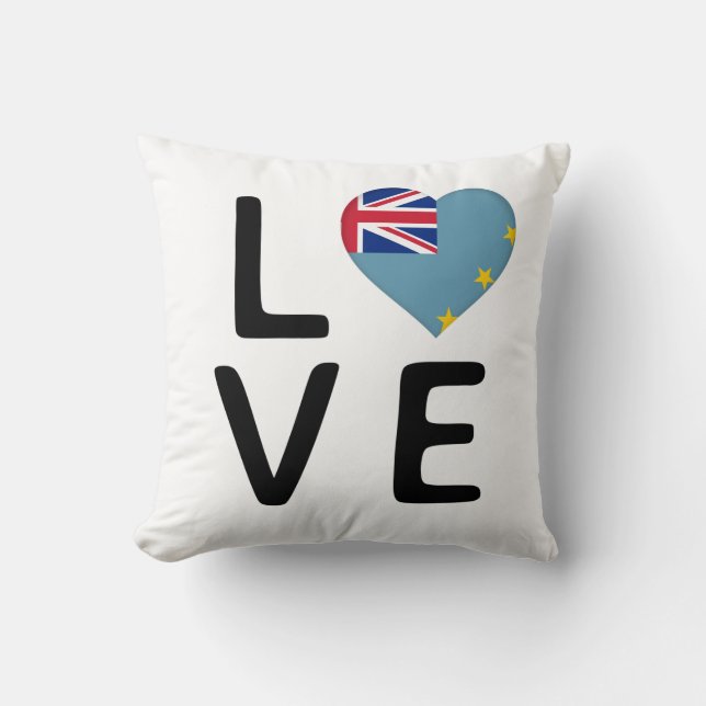 Love - Tuvalu Flag Cushion (Front)