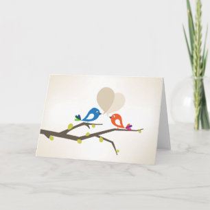 Love Tweet greeting Holiday Card
