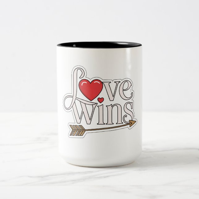 Love Twins – Two-Tone Mug (15 oz) (Center)