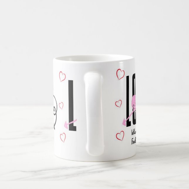Love Two Hearts, One Home Coffee Mug (Handle)