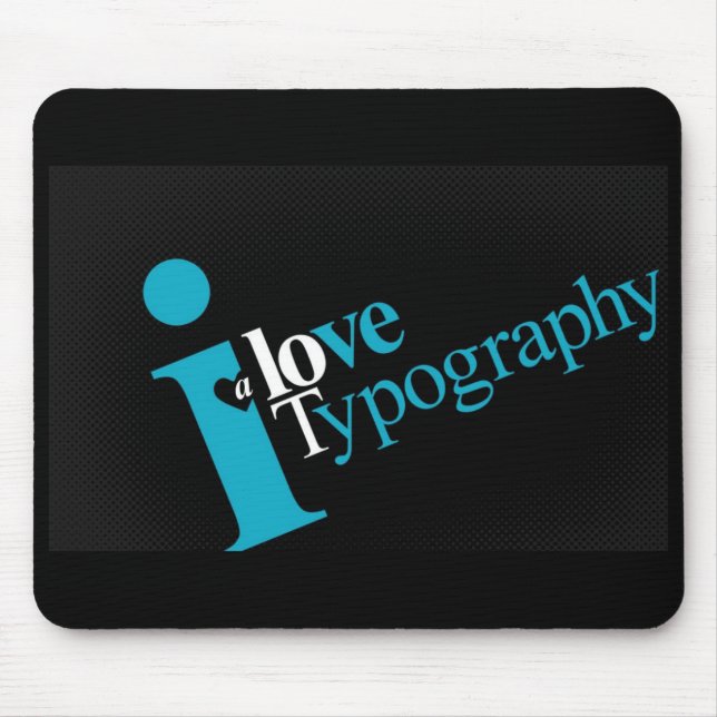 love-typography-a-lot mouse mat (Front)