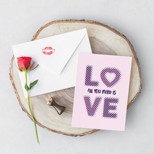 Love typography design. card (Creator Uploaded)