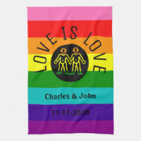 Love Typography Lesbian Gay Pride LGBT Rainbow